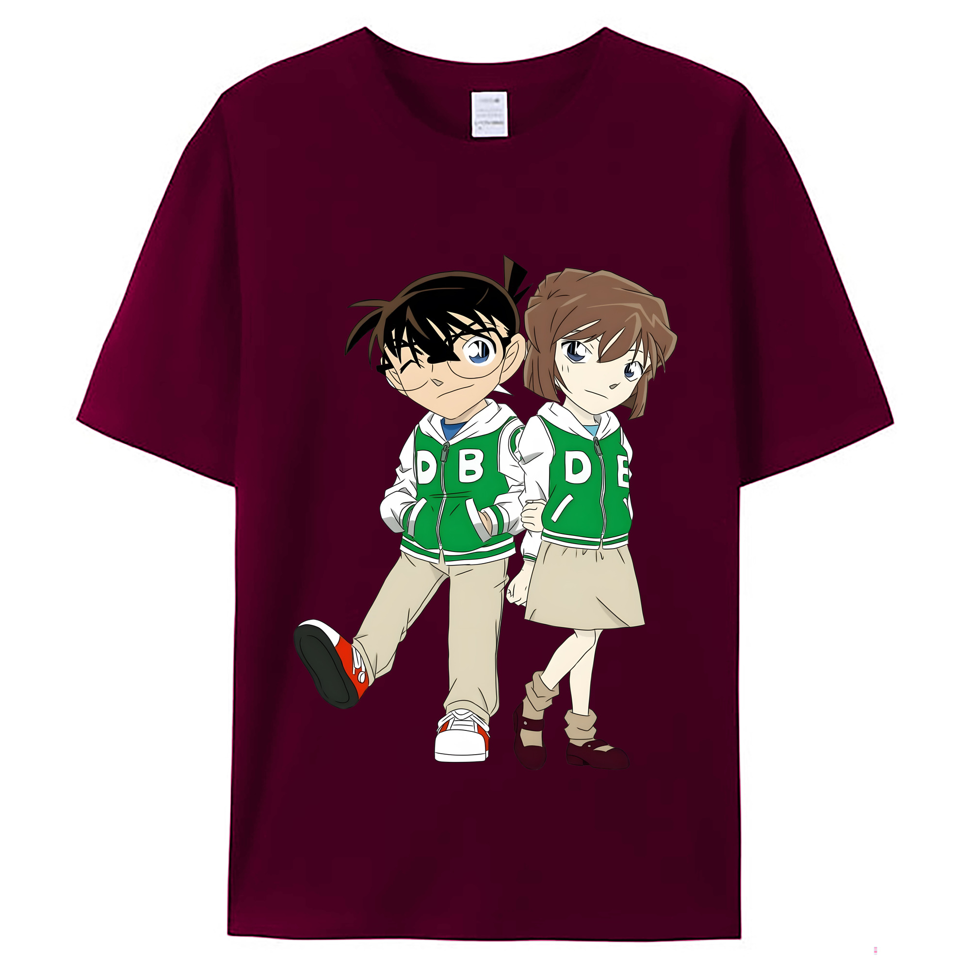 （画像用） 名探偵コナン 江戸川 コナン Detective Conan Conan Edogawa レディースカジュアルプリントTシャツ（綿100％）